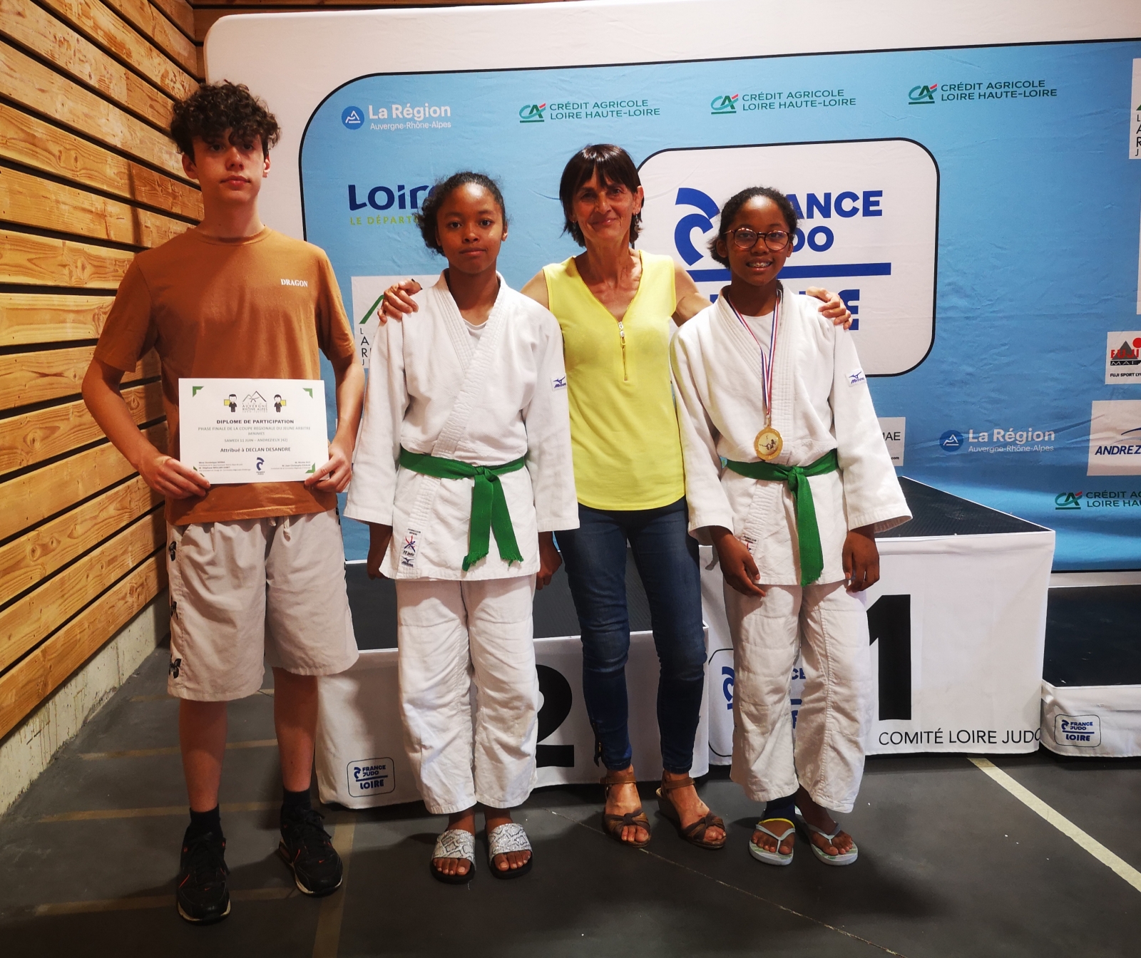 Le club Allobroges judo au championnat régional benjamine (11/06/2022)